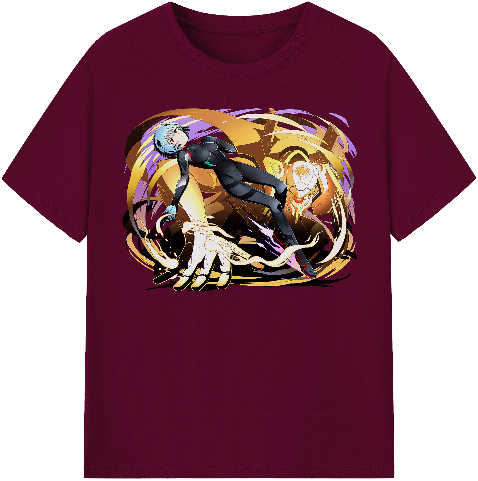 （画像用） EVA 新世紀エヴァンゲリオン レディースカジュアルプリントTシャツ（綿100％）